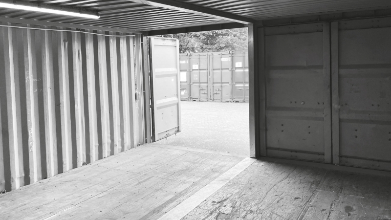 Lagercontainer innen